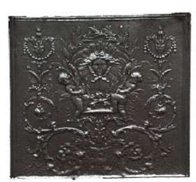 Plaque décorée de cheminée grand trianon